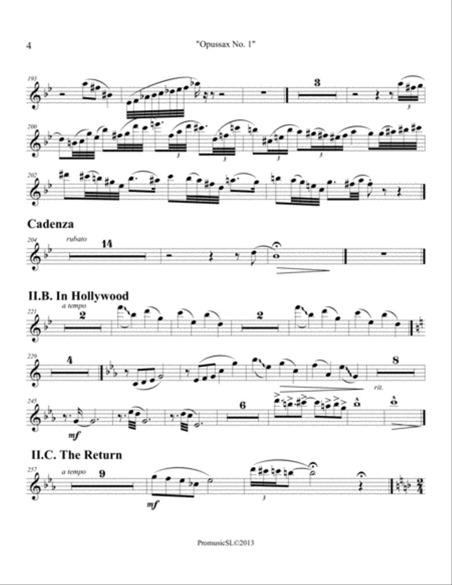 Opussax No. 1 Full Orchestra scores gallery preview page 4