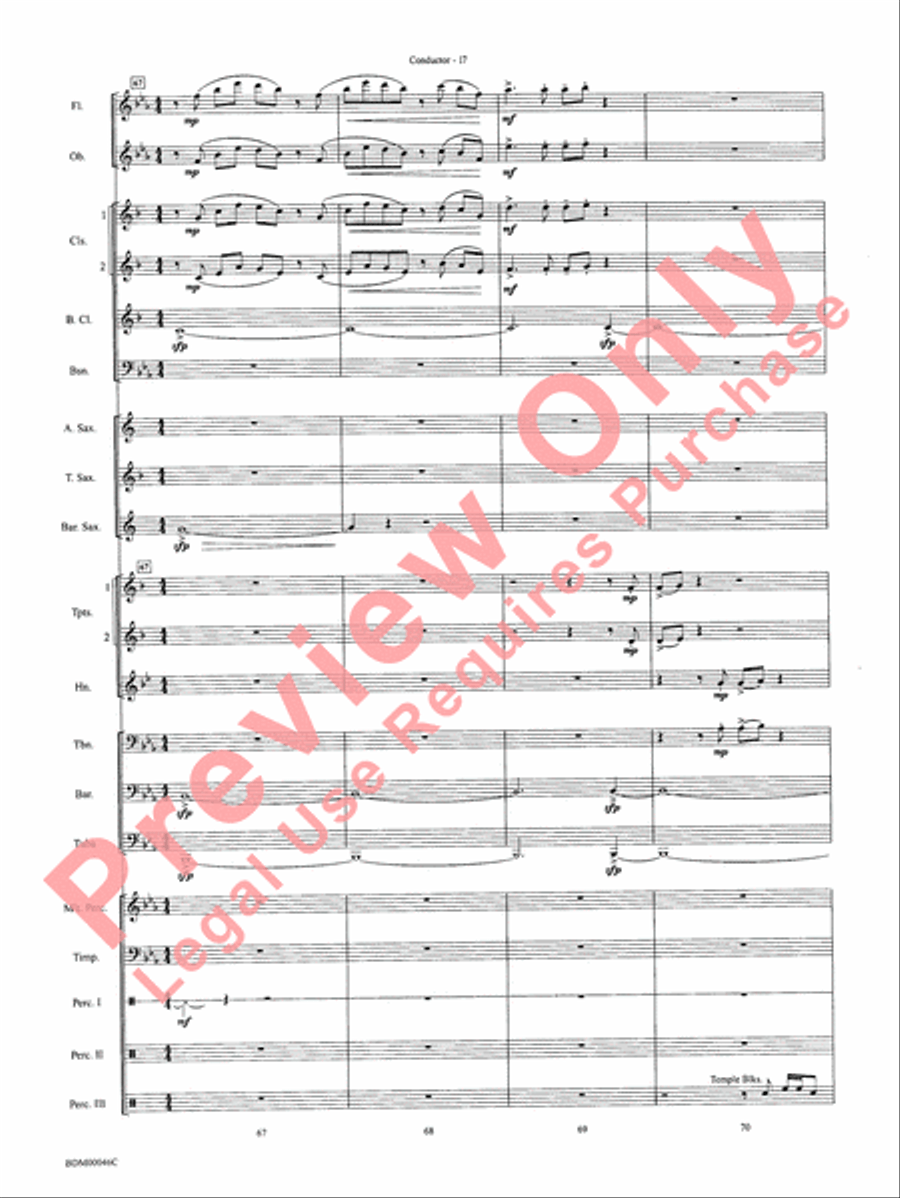 To Forge the New Frontier Concert Band scores gallery preview page 20