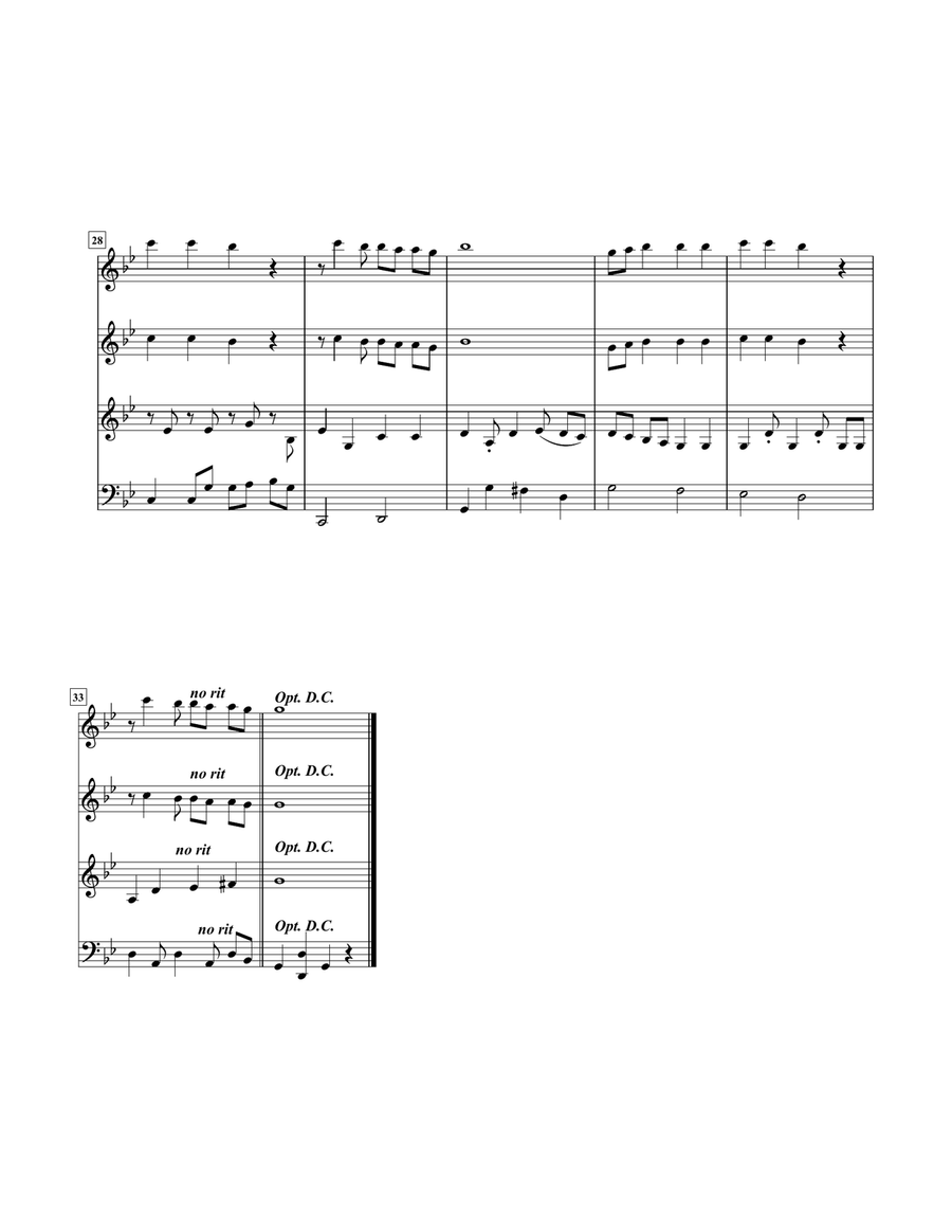 Siman Tov for String Quartet in G minor String Quartet scores gallery preview page 3