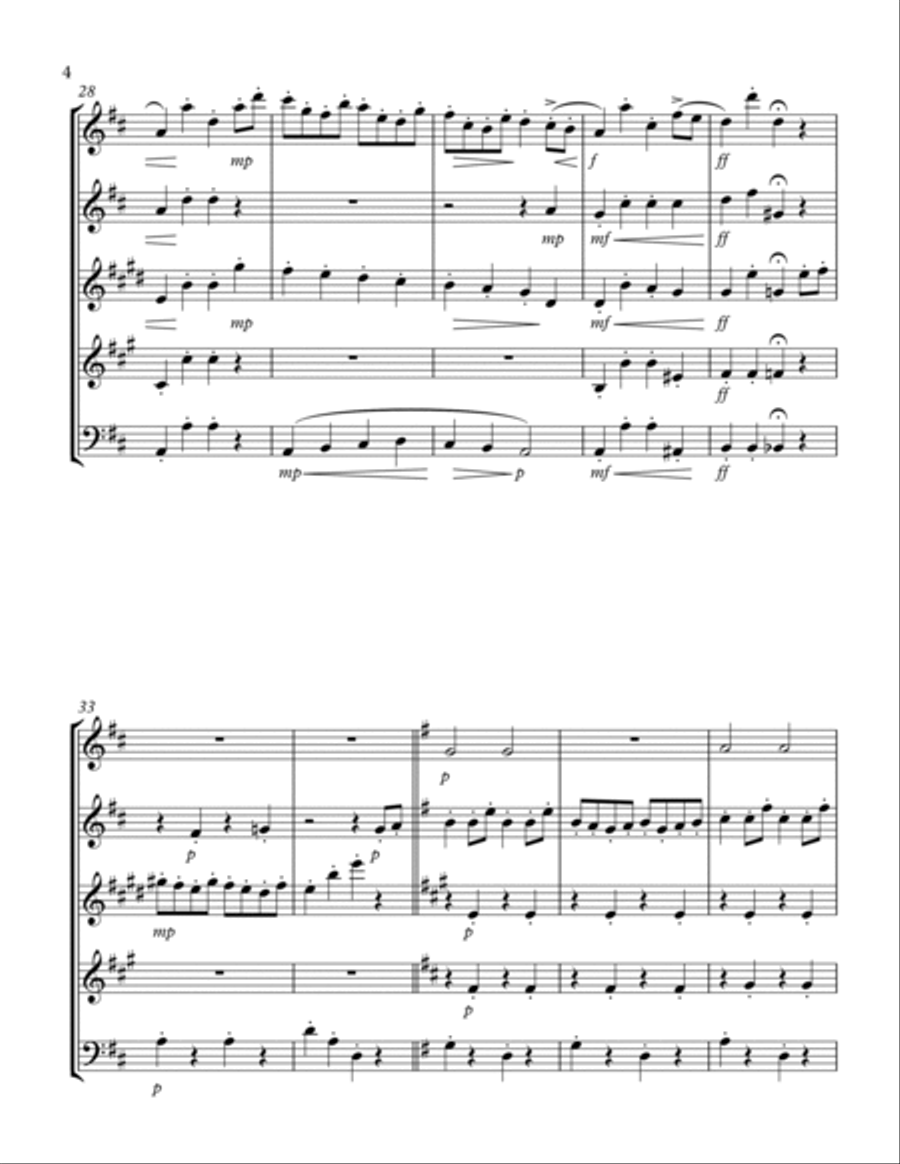 Wind Quintet: Le Secret Wind Quintet: Le Secret Woodwind Quintet scores gallery preview page 4