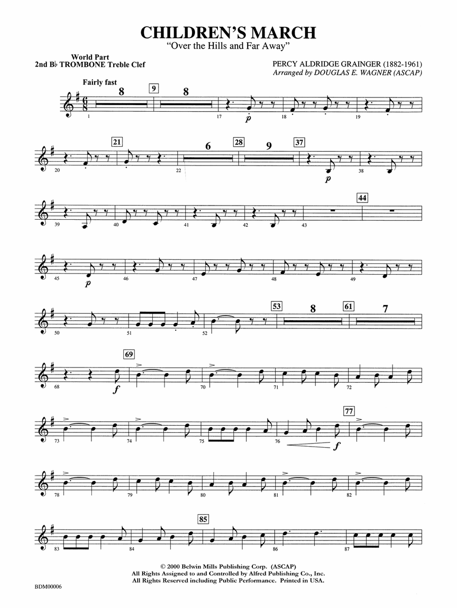 Children's March: WP 2nd B-flat Trombone T.C.