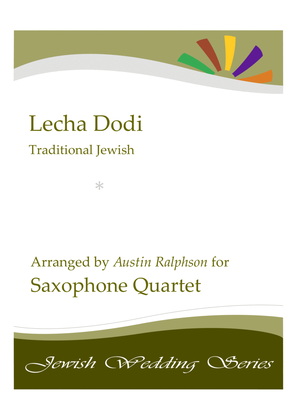 Book cover for Lecha Dodi לכה דודי (Jewish Wedding / Jewish Sabbath / Kabbalat Shabbat) - sax quartet