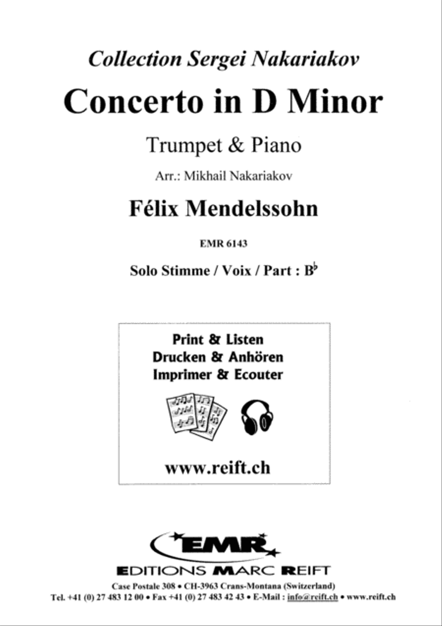 Concerto in D Minor Cornet scores gallery preview page 14