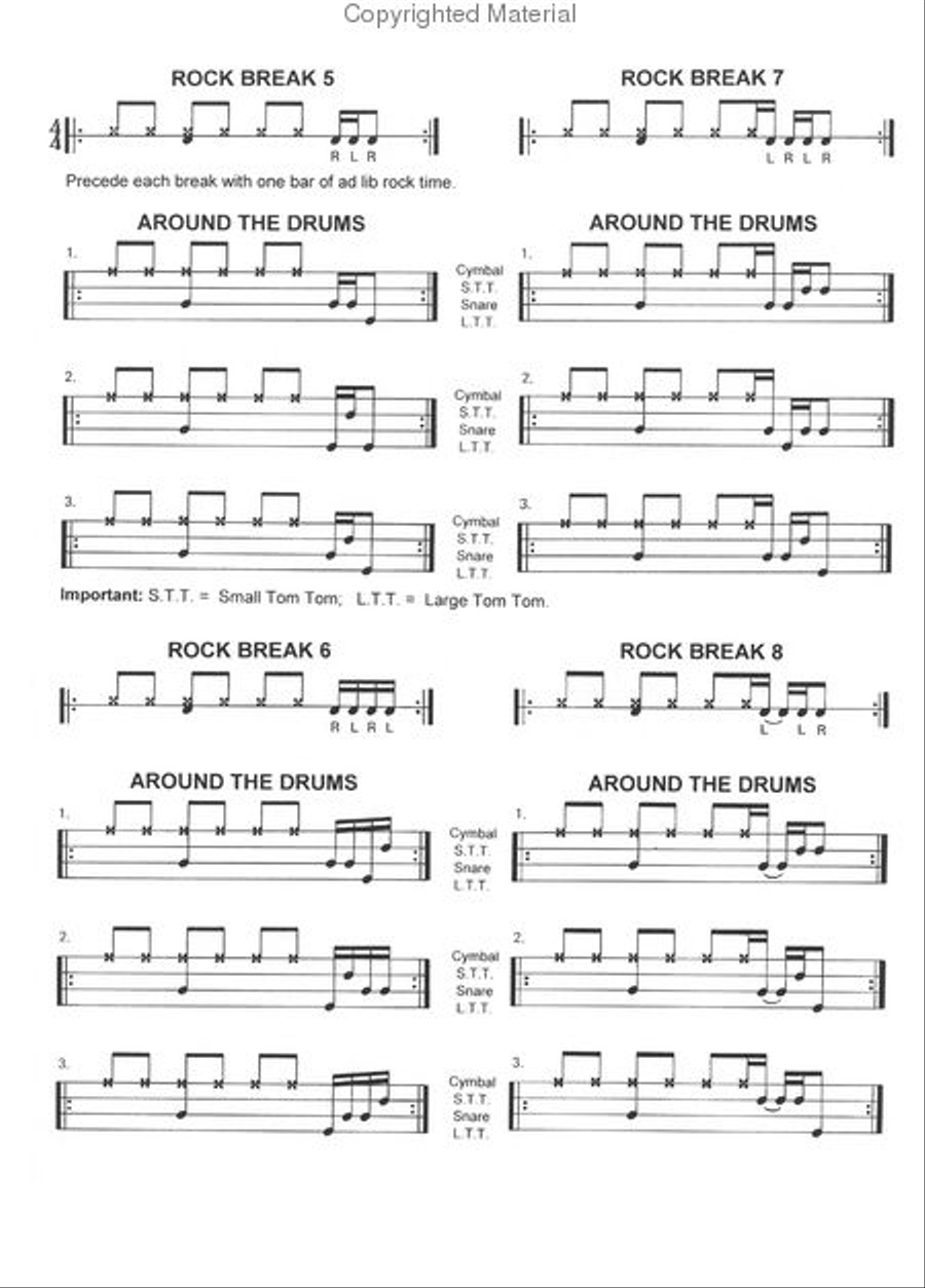Rock Breaks Around The Drums Drums scores gallery preview page 3