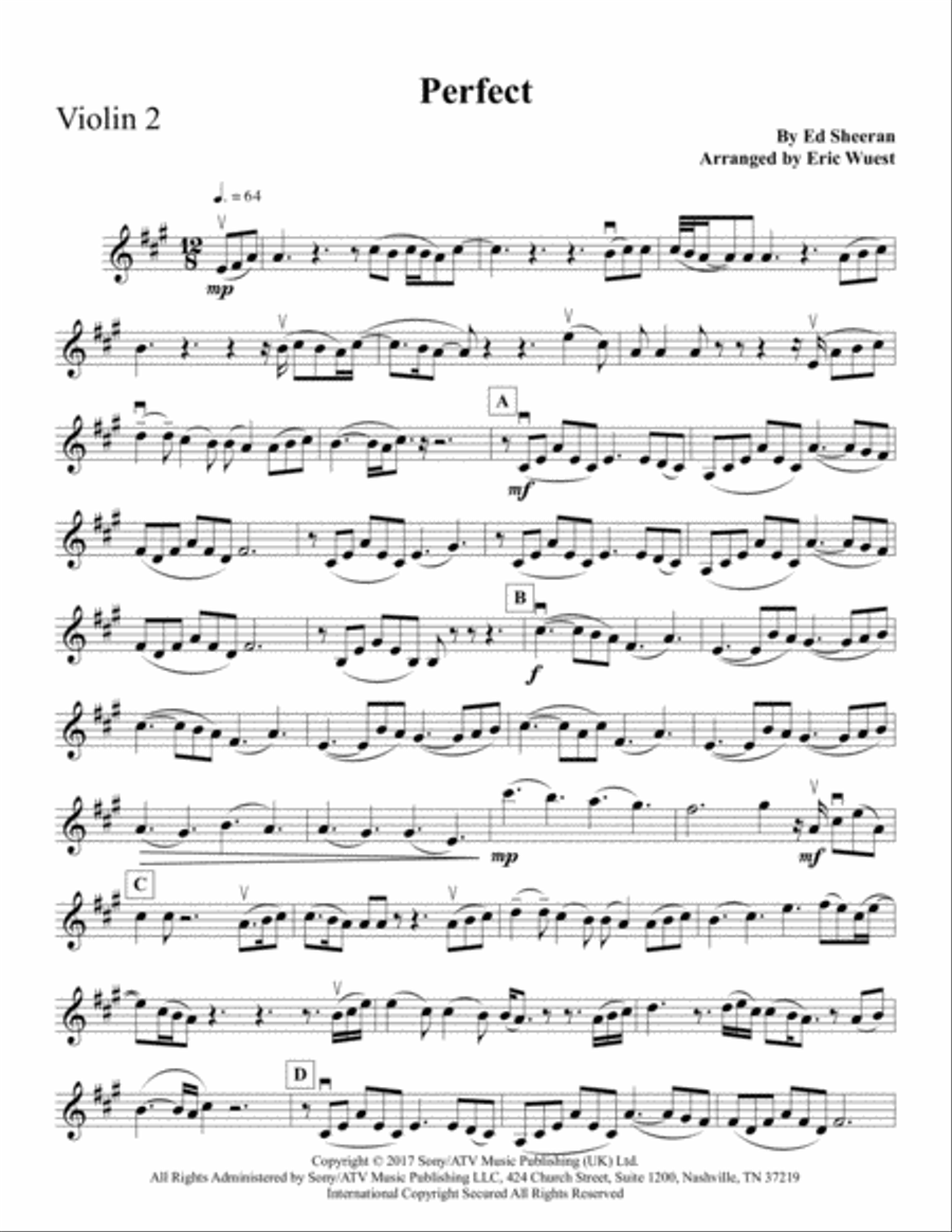 Perfect Perfect String Quartet scores gallery preview page 3