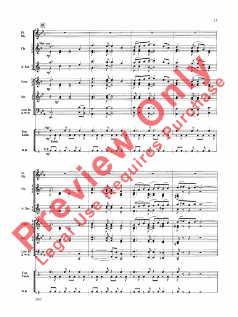 Wood County Celebration Concert Band scores gallery preview page 14
