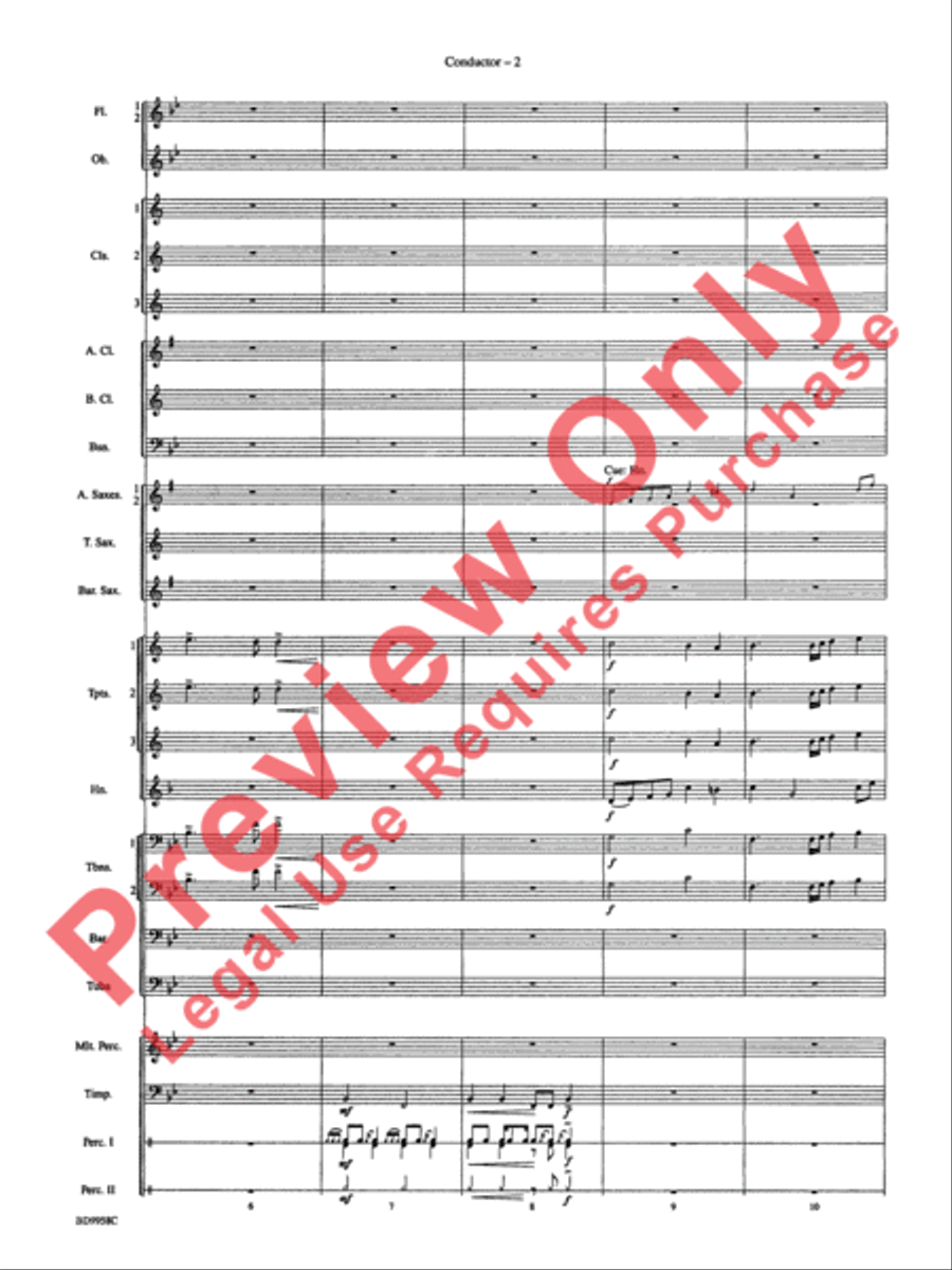 Fanfare and Processional on an Old English Carol Concert Band scores gallery preview page 4