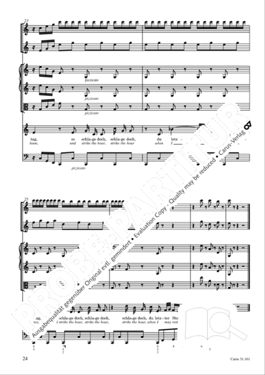 Komm, du susse Todesstunde 4-Part scores gallery preview page 24