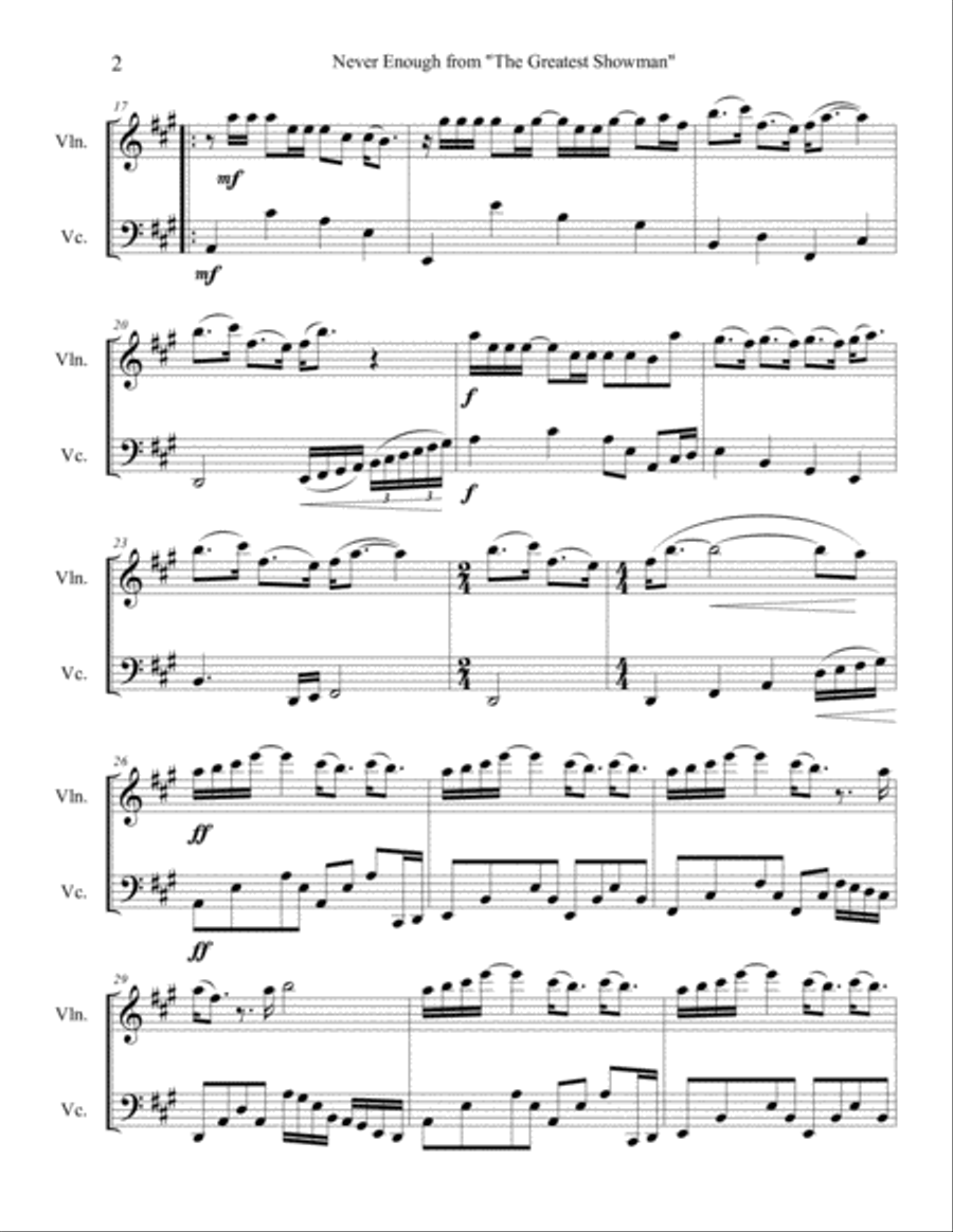 Never Enough Never Enough Set of Parts scores gallery preview page 2