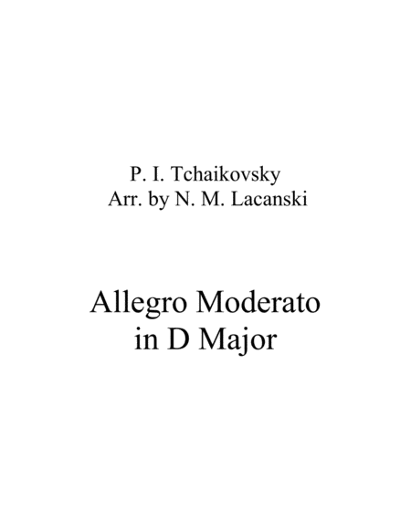 Allegro moderato in D Major image number null