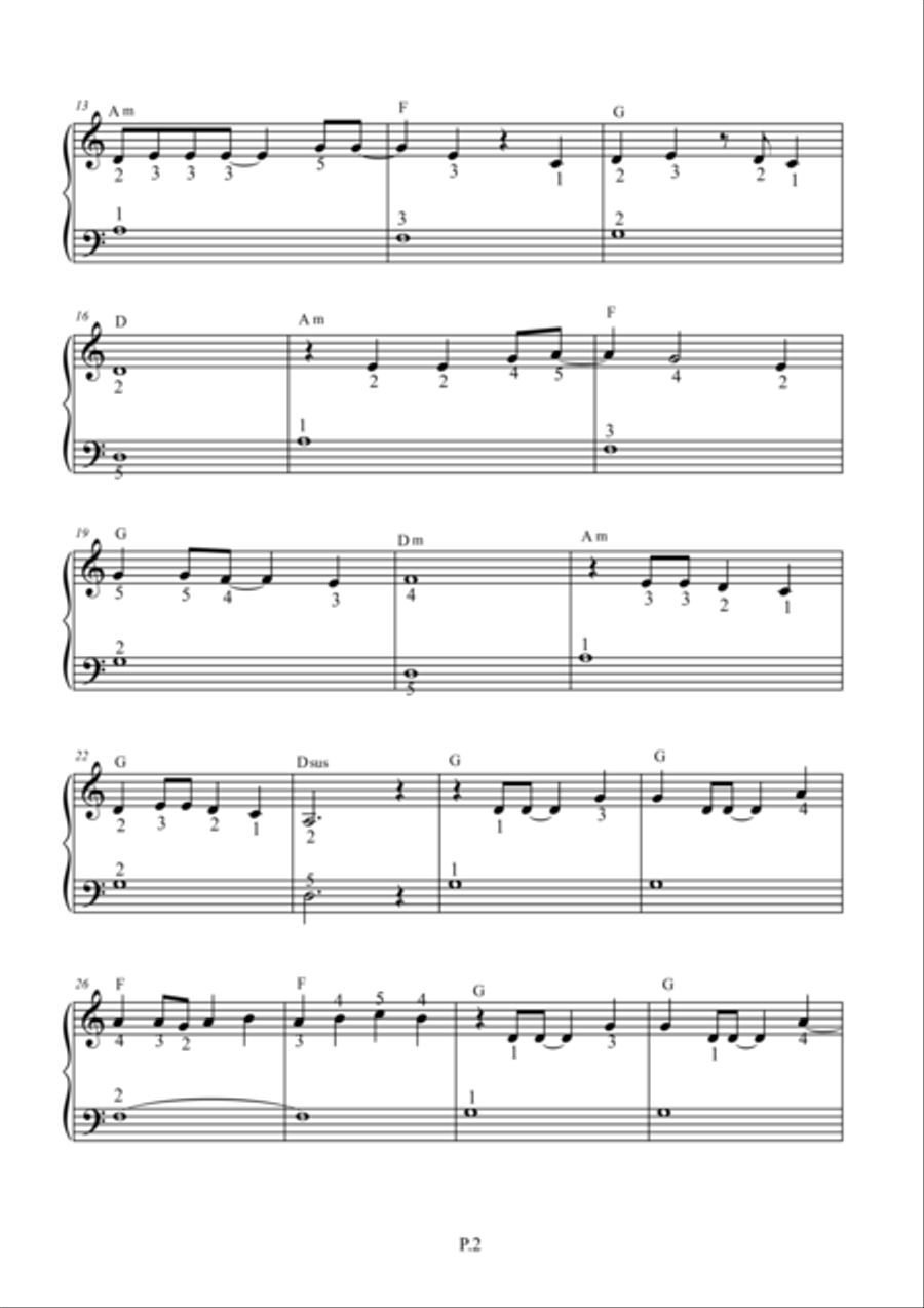 Let It Go (from Frozen) Harpsichord scores gallery preview page 2
