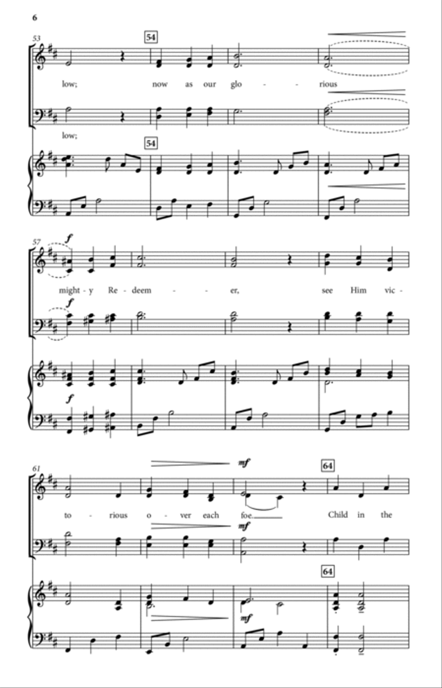 Child in the Manger (SATB) 4-Part scores gallery preview page 6