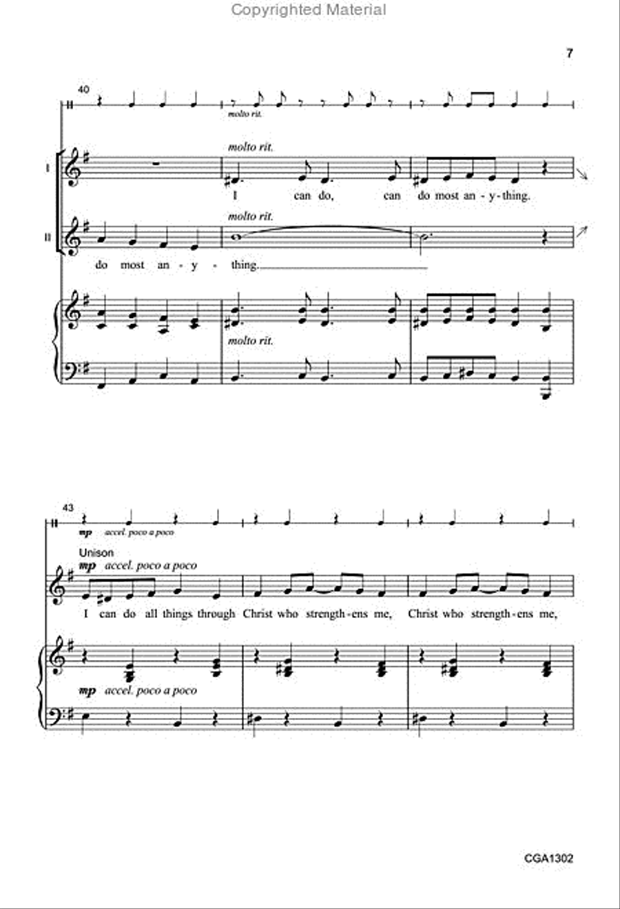 I Can Do All Things 2-Part scores gallery preview page 7