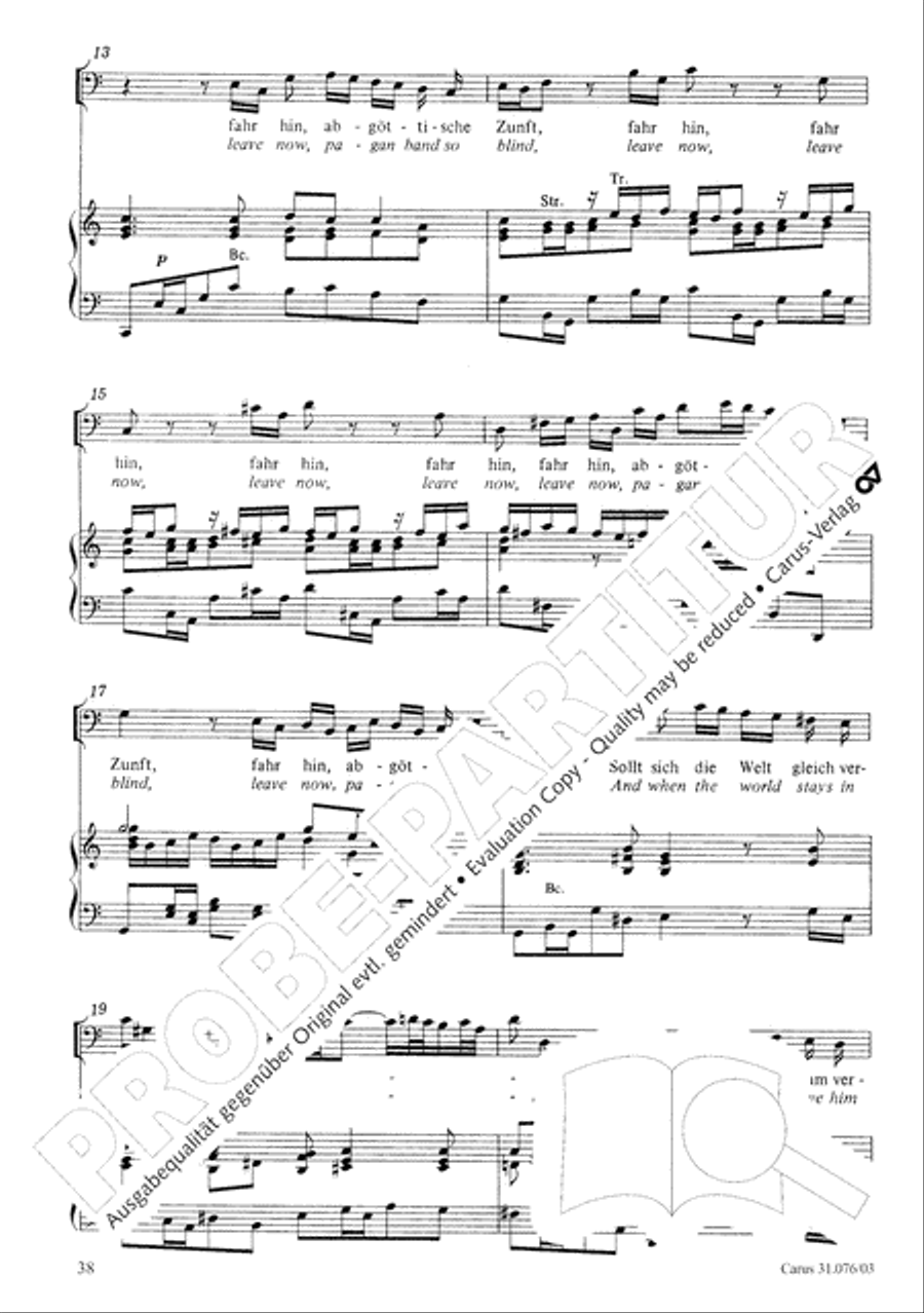 The heavens are telling the Father's glory (Die Himmel erzahlen die Ehre Gottes) 4-Part scores gallery preview page 39