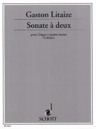 Sonate A Deux Organ 4 Hands