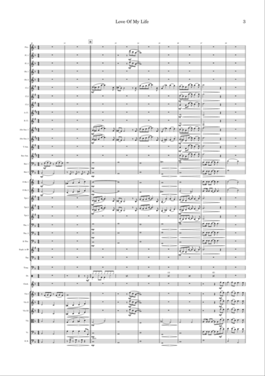 Love Of My Life Full Orchestra scores gallery preview page 3