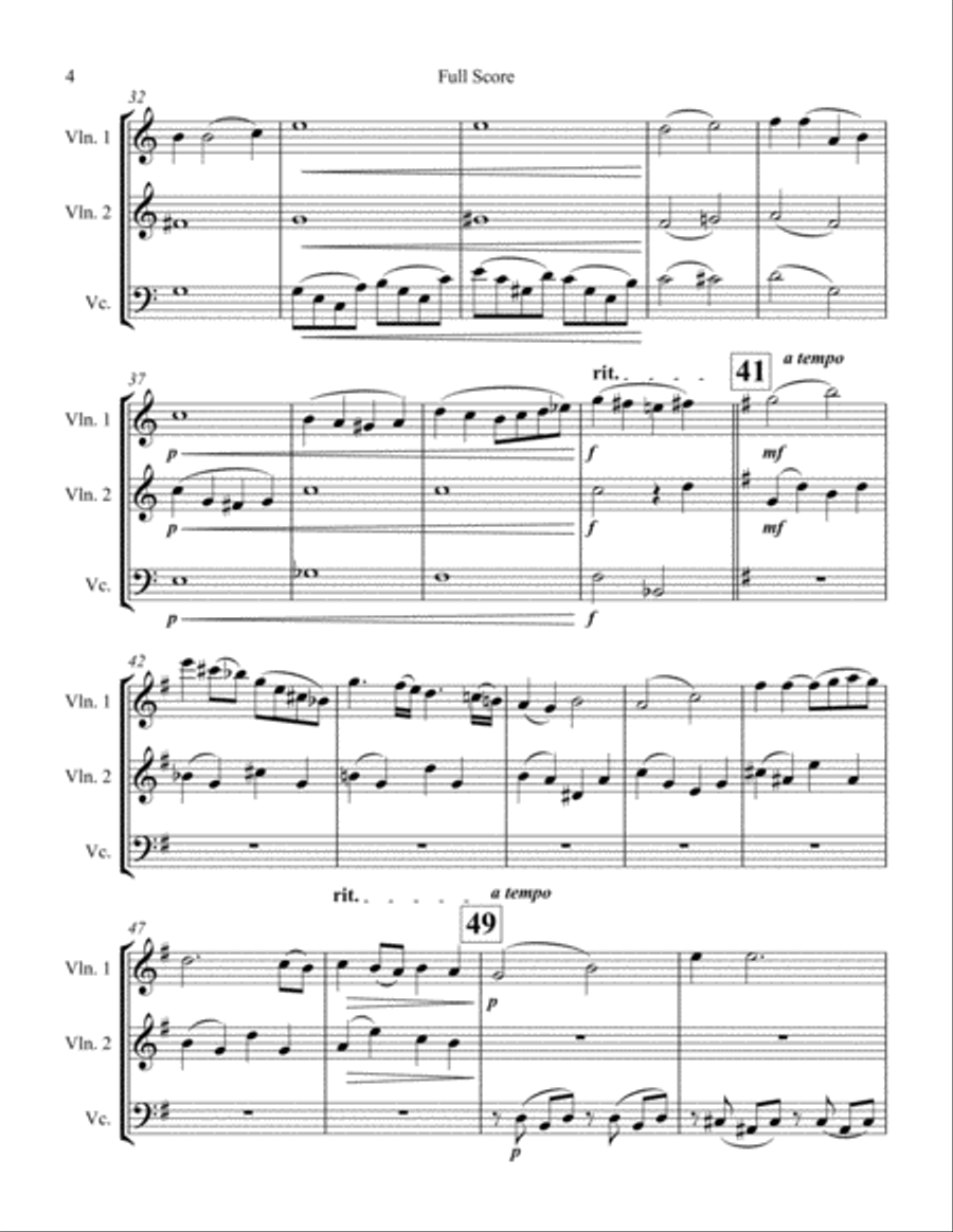If I Loved You String Trio scores gallery preview page 4
