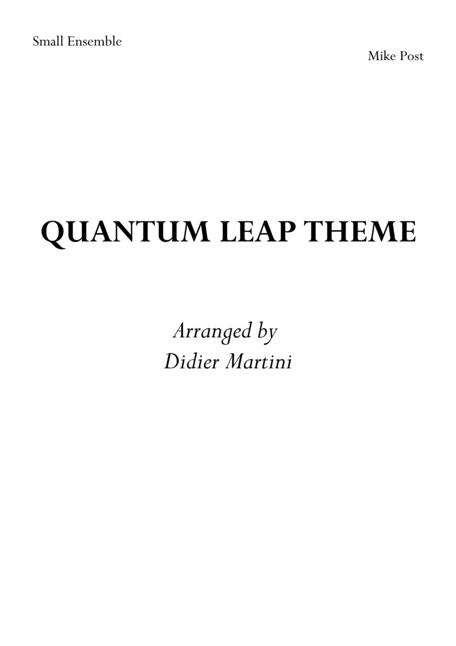Quantum Leap Theme Horn scores gallery preview page 1