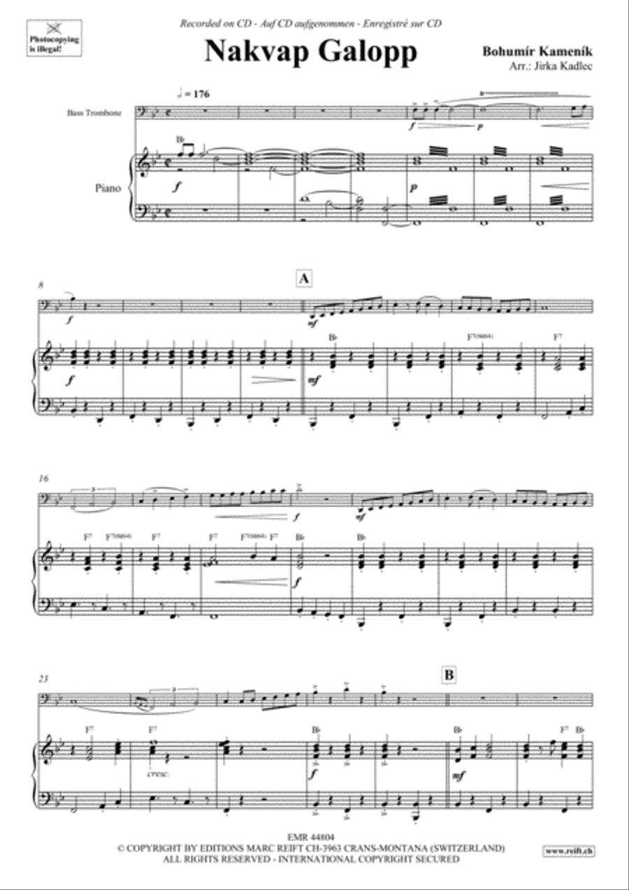 Nakvap Galopp Bass Trombone scores gallery preview page 4