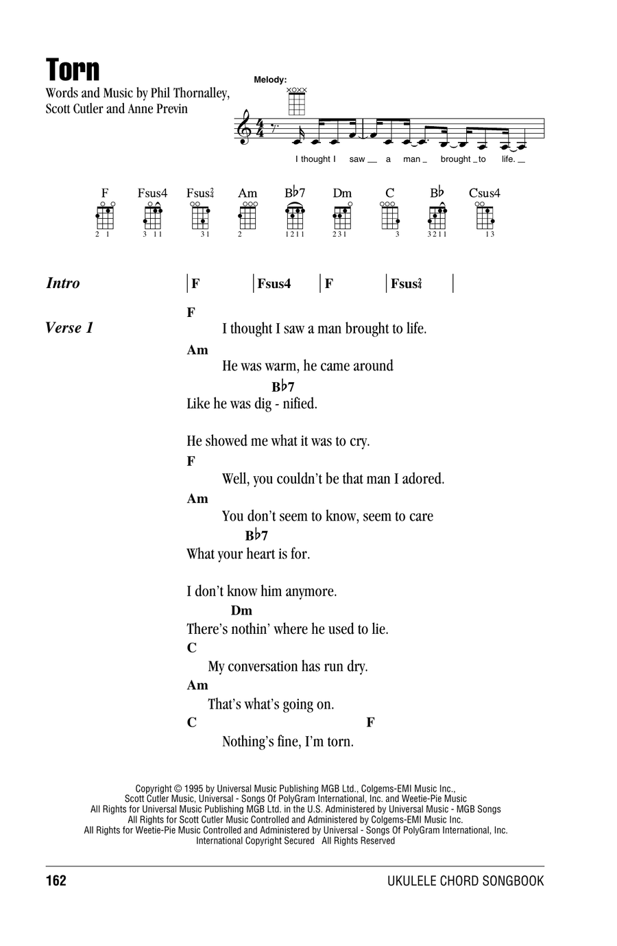 Torn Torn Ukulele scores gallery preview page 1