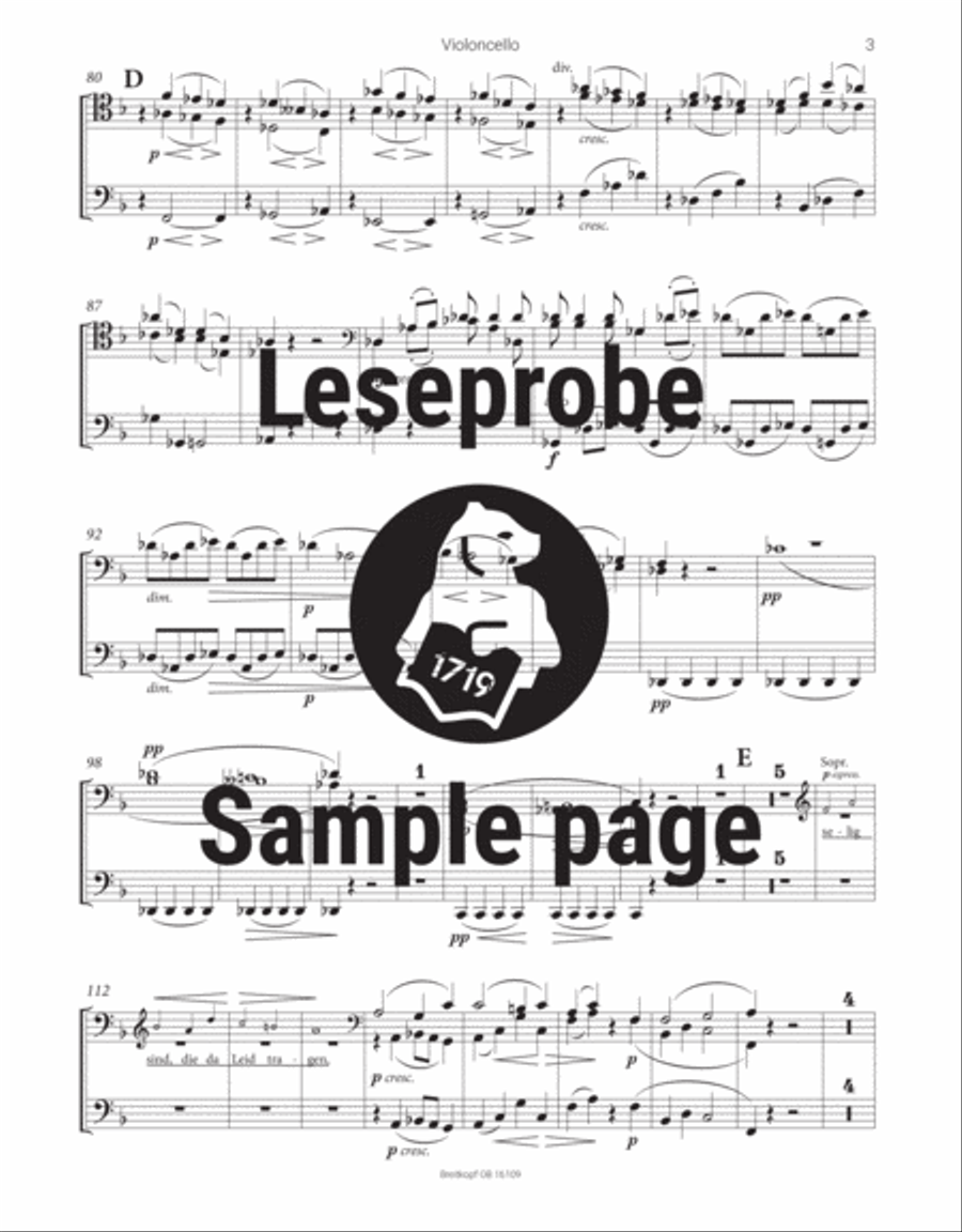 A German Requiem Op. 45 4-Part scores gallery preview page 4