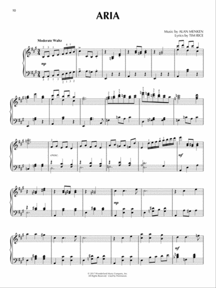Beauty and the Beast Piano Solo scores gallery preview page 5