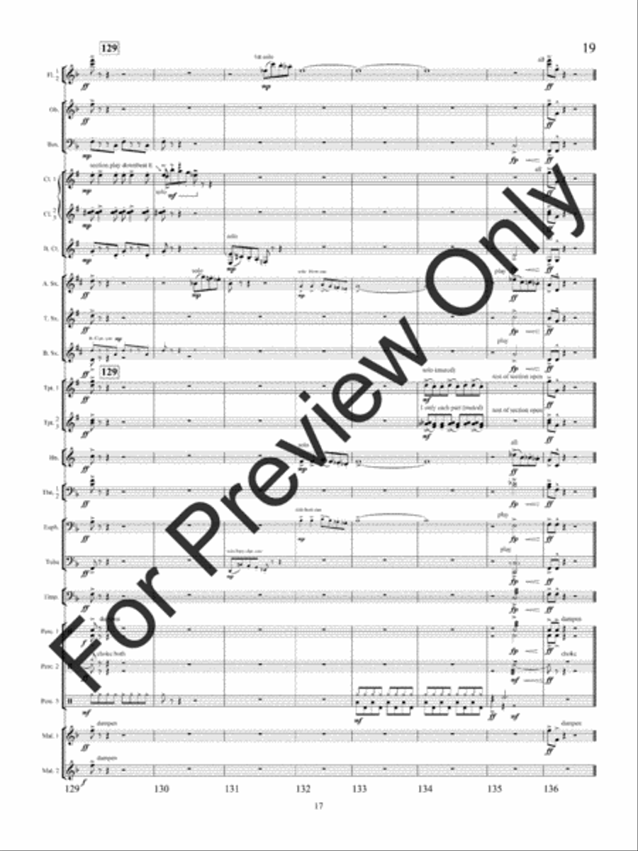 Christmas Bells Are Ringing Concert Band scores gallery preview page 20