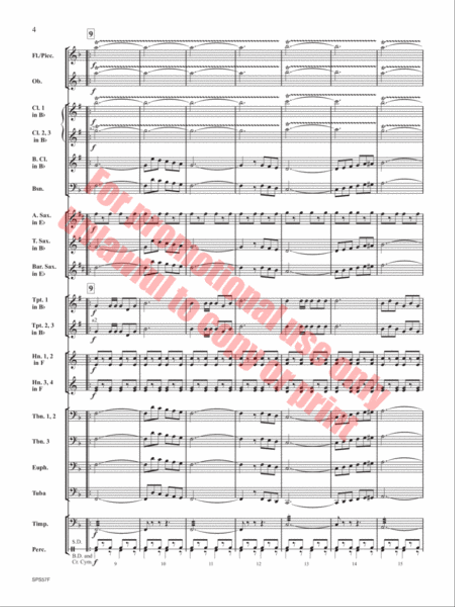 Them Basses Concert Band scores gallery preview page 5