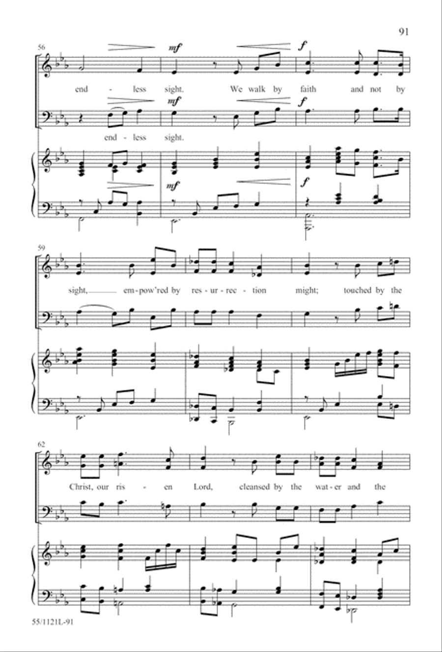 Touched by the Christ Touched by the Christ 3-Part scores gallery preview page 92