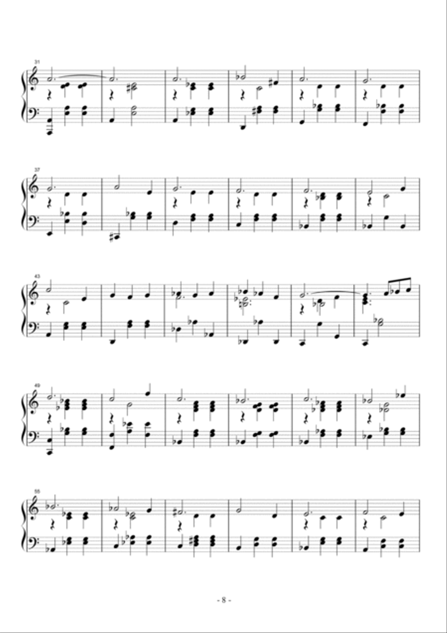 Shapes of a Dream No.953, A minor, Op.152 No.4 Piano Solo scores gallery preview page 3