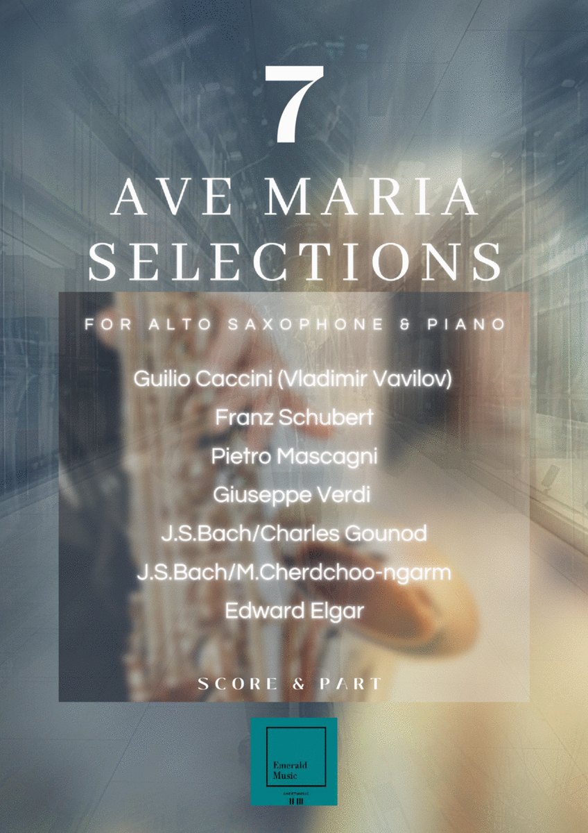 7 Ave Maria Collections for Alto Saxophone & Piano image number null