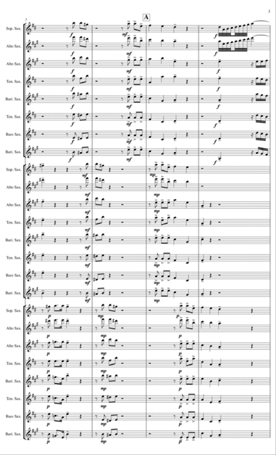 Canzon in Echo No 23 Saxophone scores gallery preview page 6