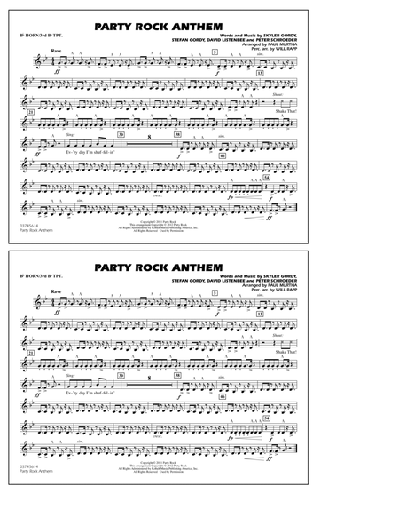 Party Rock Anthem - Bb Horn/3rd Bb Tpt