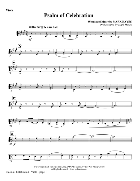 Psalm of Celebration - Viola