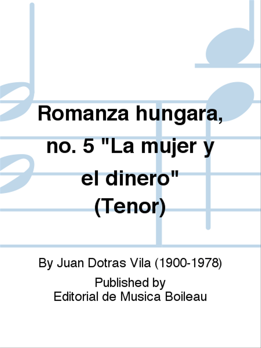 Romanza hungara, no. 5 