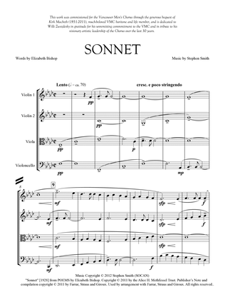 Sonnet (Full Score and Parts)
