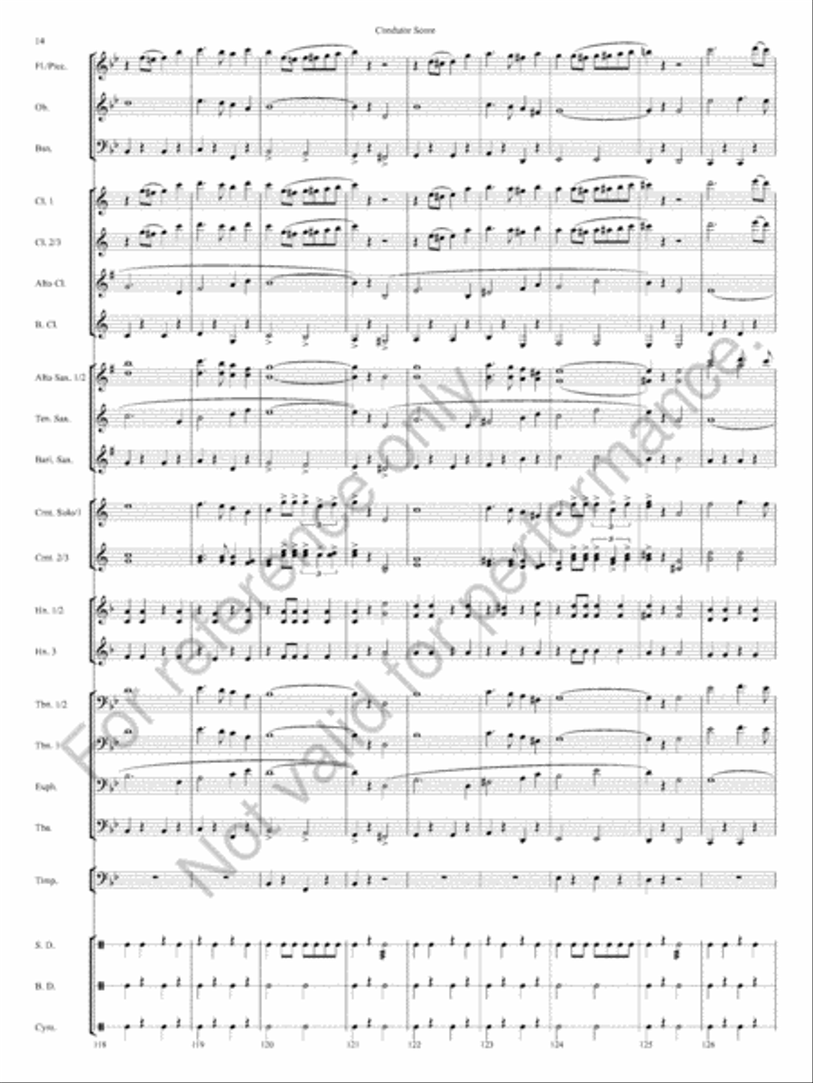 Honor Guard March Honor Guard March Concert Band scores gallery preview page 17