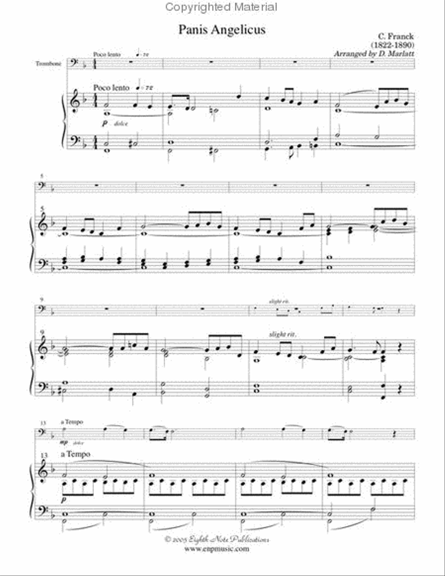Panis Angelicus Small Ensemble scores gallery preview page 2