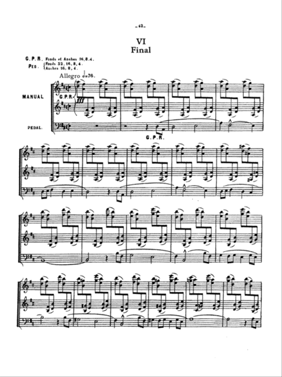 Vierne: Symphony No. 1, Op. 14 Organ scores gallery preview page 1