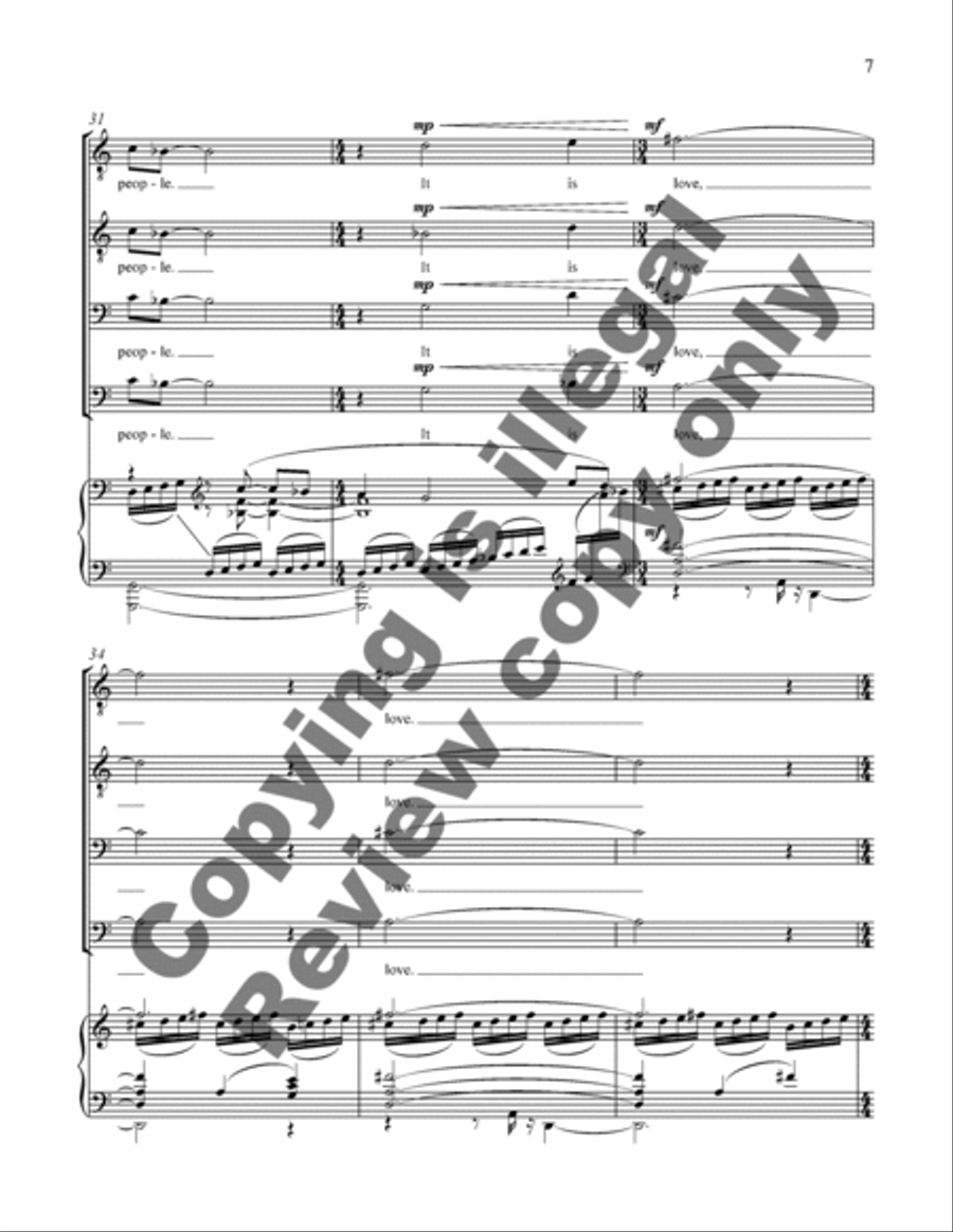 Love (Choral Score) Love (Choral Score) TTBB scores gallery preview page 12