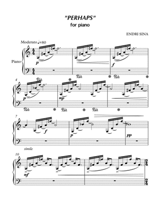 "Perhaps" for piano solo