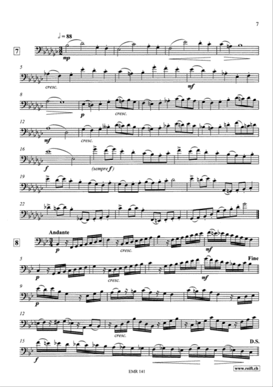 Technical & Melodic Studies Vol. 5 Trombone scores gallery preview page 7