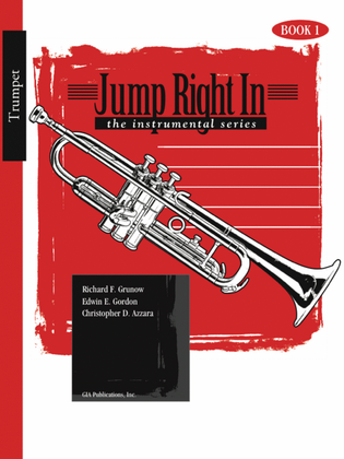 Book cover for Jump Right In: Student Book 1 - Trumpet (Book with MP3s)