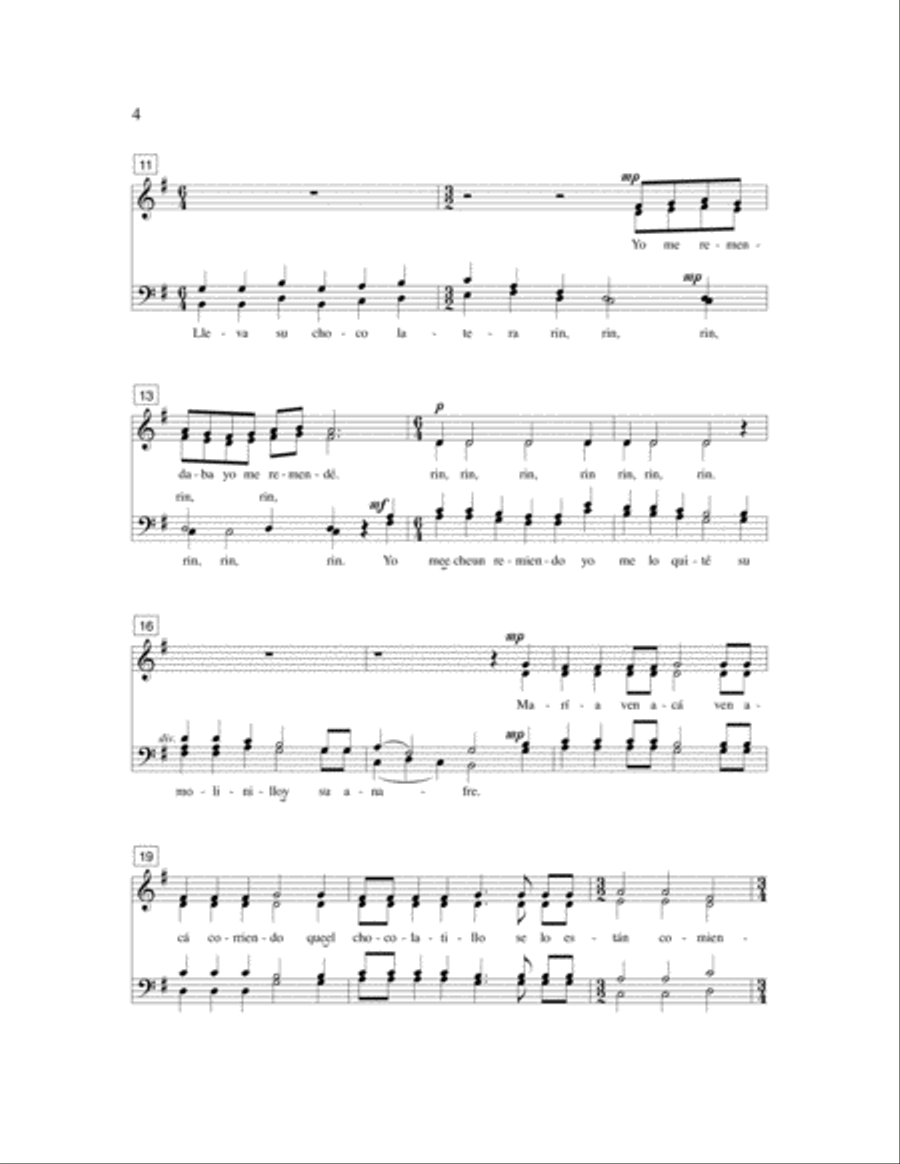 Hacia Belen va un borrico 4-Part scores gallery preview page 3