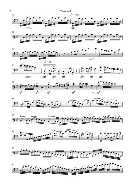 Cello Part- Continuo, Original Music by Sherry Shieh image number null