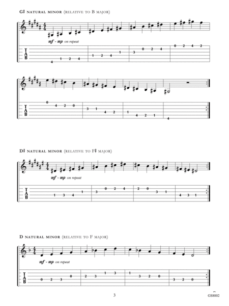 No. 2, First Position Minor Scales