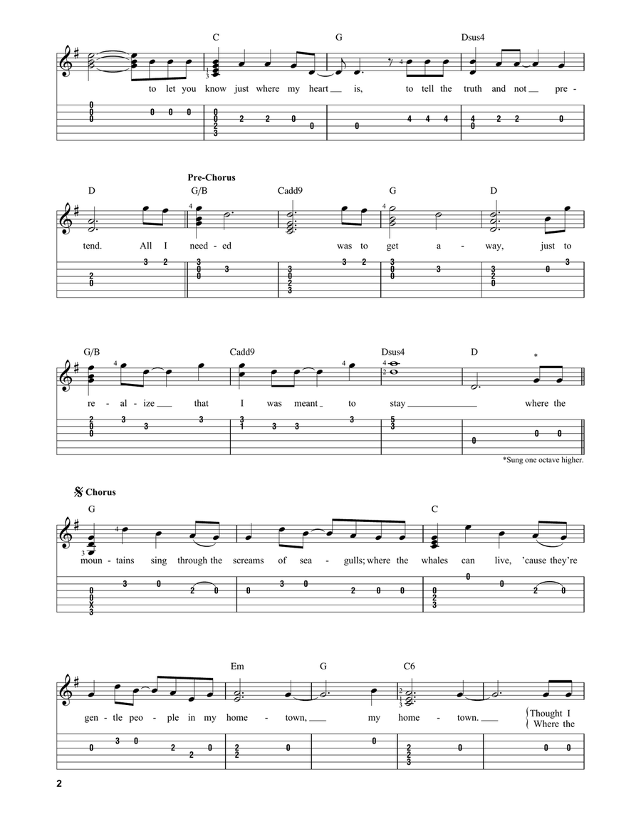 Húsavik (from Eurovision Song Contest: The Story of Fire Saga) Acoustic Guitar scores gallery preview page 2