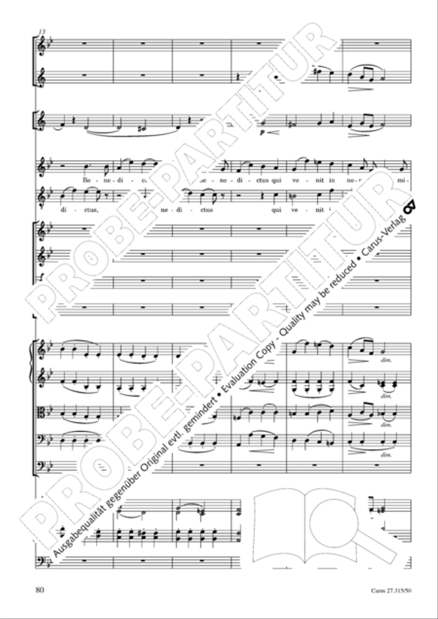 Requiem in C major 4-Part scores gallery preview page 83