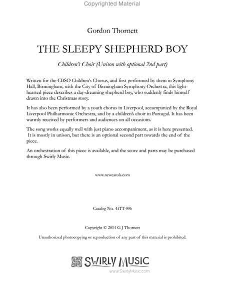 The Sleepy Shepherd Boy