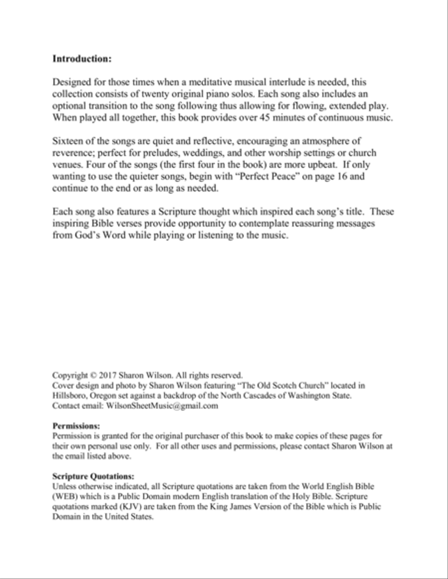 Sacred Interludes (A Collection of 20 Original Piano Solos) Piano Solo scores gallery preview page 2
